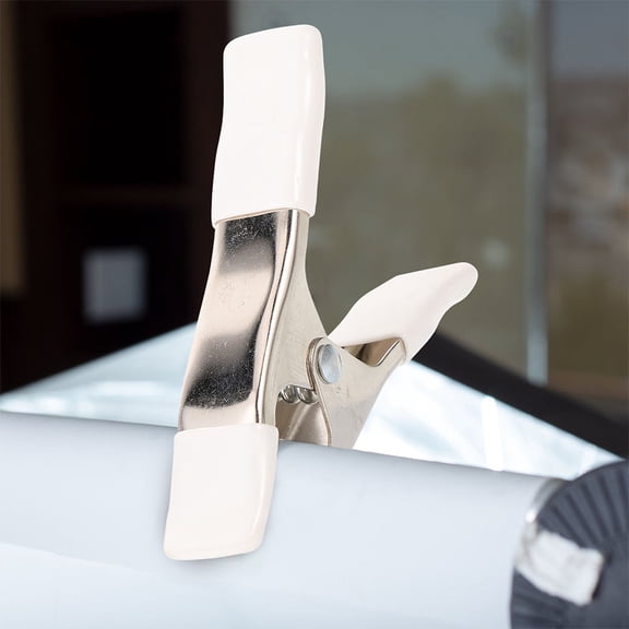 Masteelf 2 Pcs Abrazaderas Metal above Ground Pool Cover Clamps Silver