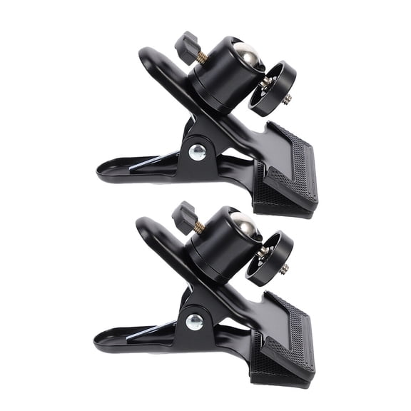 OFFIGAM Heavy Duty Stainless Steel Photography Bracket Clips, 2 Pieces Camera Mount Accessories for Secure Setup