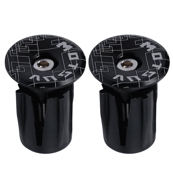 Masteelf  2 Pcs Bar End Plugs for Bike Handlebar Protectors Accessory Brake Black