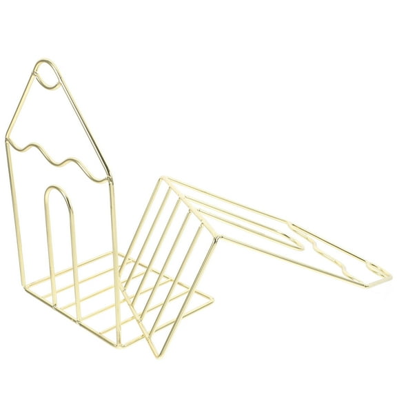 Masteelf Set of 2 Binder Holders for Desk Organization, Decorative Bookends and Shelf Support Accessories