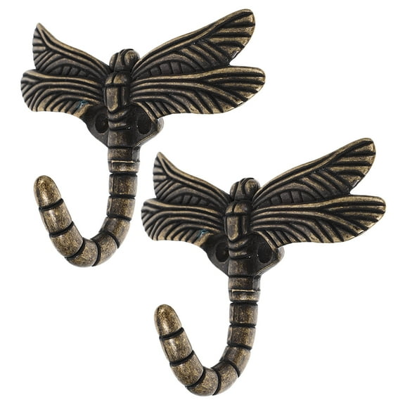 Masteelf 2 Pcs Butterfly Hooks for Wall Unique Towel Dragonfly Clothes