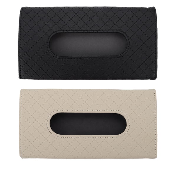 Masteelf 2 Pcs Car Tissue Container Tissue Box Napkin Holder for Car 23X12cm