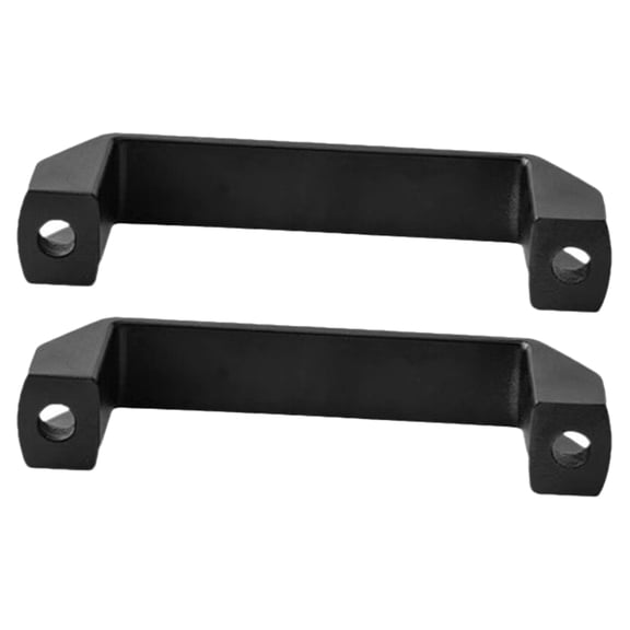 IDEANATEGRATE Chest Handle Diy Enthusiasts Black 2pcs