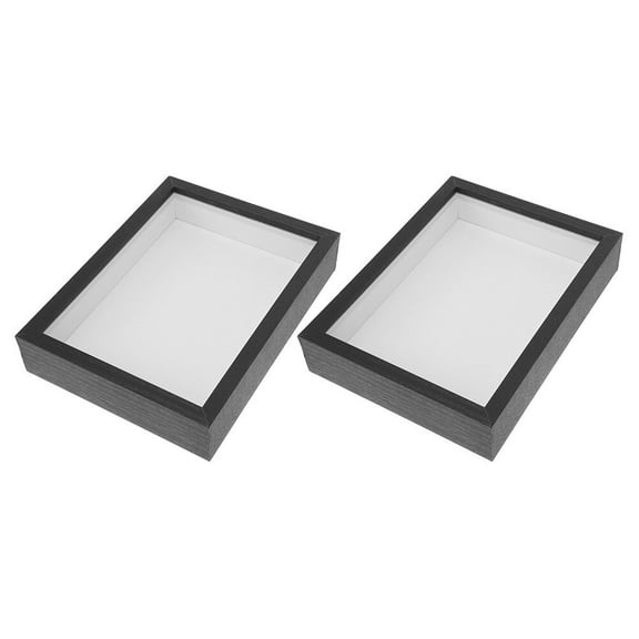 Masteelf  2 Pcs Coin Display Case Small Picture Frame Nightstand Ornaments Frames 16x20 Lovers Black