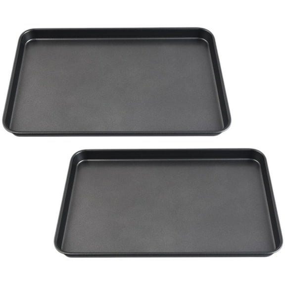 Masteelf 2 Pcs Cookie Bakeware Set Beginner Baking Tool 25.5X17.9CM Black
