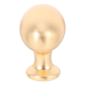 IDEANATEGRATE 2Pcs Golden Egg Shape Alloy Cabinet Knobs Durable Metal Handles for Home