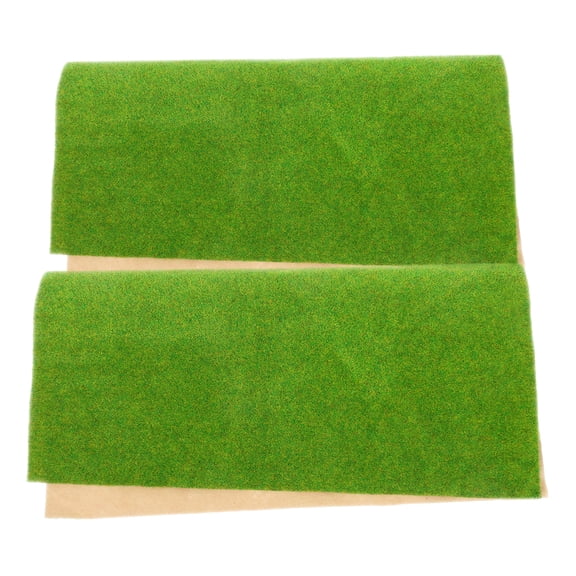 Masteelf 2-Pack Cuttable Green Mats for Sand and Artificial Turf, Handmade Tray Base for Gardening and Craft Projects