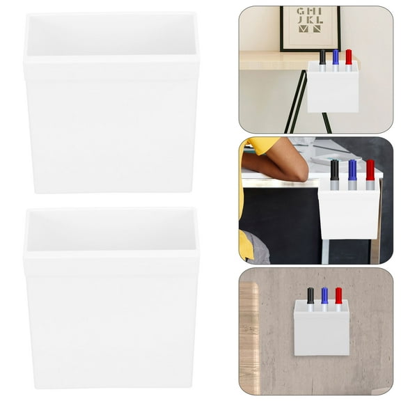 Masteelf 2 Pcs Desktop Clutter Organizer Office Supplies Storage Box