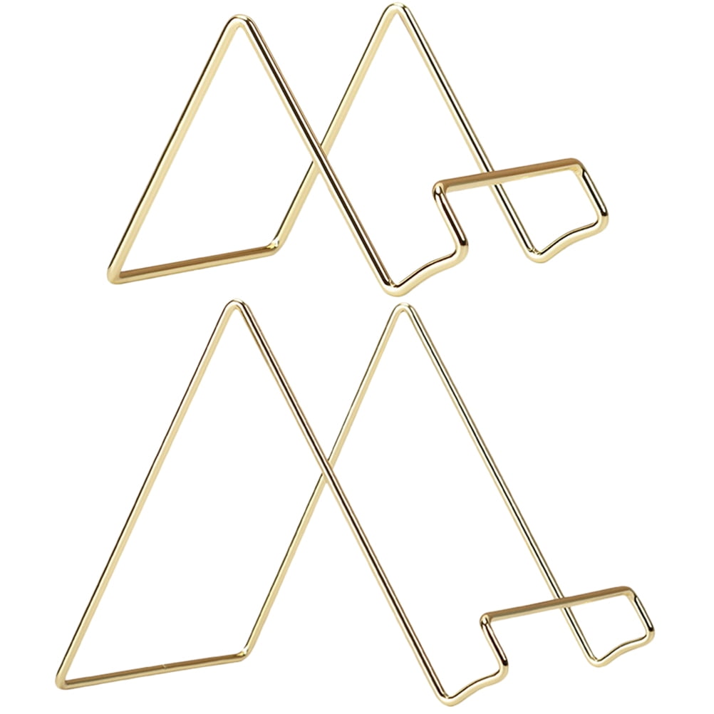 Masteelf  2 Pcs Desktop Display Stand Cell Phone Laptops Computers Holder Office Golden