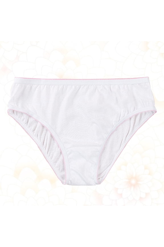 2 Pcs Disposable Panties Size Seamless Underwear Women's Cotton Pregnant Woman White