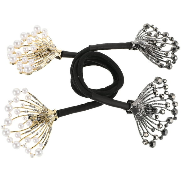 Masteelf 2 Pcs Donut Hair Styling Tool Bun Maker Headbands Clips Cute