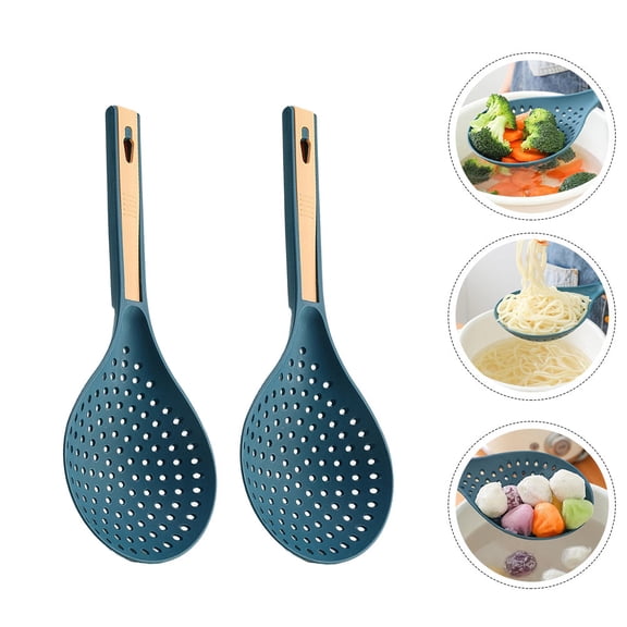 LOLIPPYY Set of 2 PP Noodle Spoons, 13.95 x 5.42 x 0.79 inches, Lightweight and Easy to Clean