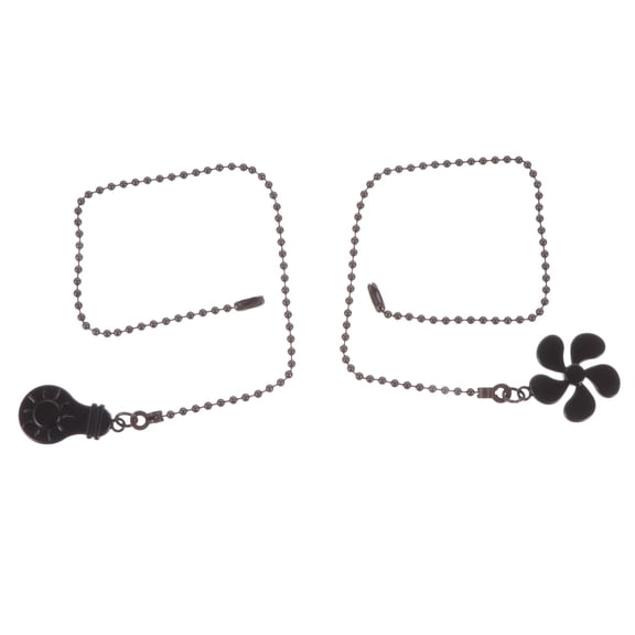 Masteelf  2 Pcs Fan Light Pendant Chandelier Chain Extension Ceiling Zipper