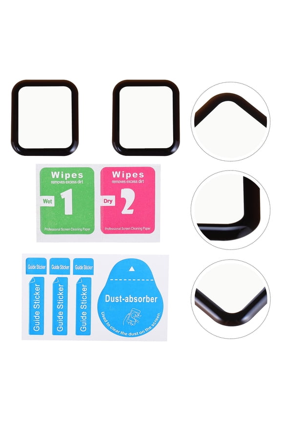 Watch Screen Protector, Black, Full Coverage, Scratch-Resistant, Lightweight