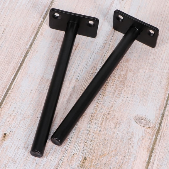Masteelf  2 Pcs Floating Shelf Bracket with Screws and Expansion Wall Brackets Flush Mount