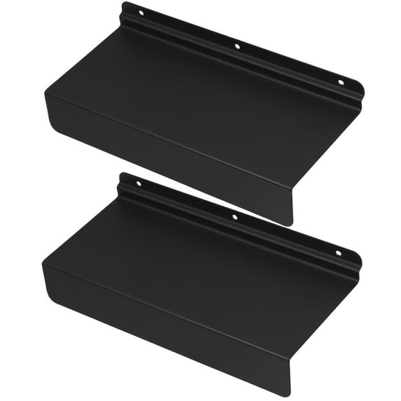 Masteelf 2 Pcs Floating Shelves for Shoes Wall Mounted Rack Electric Screwdriver Black