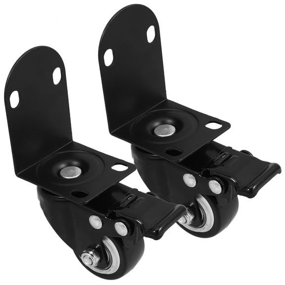 Masteelf 2 Pcs Furniture Cabinet on Casters Office 14.00X6.00X5.00CM Black