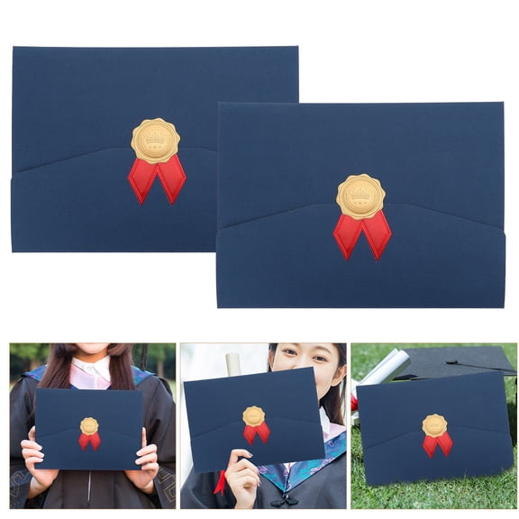 Masteelf 2-Pack Foil Seal Stickers for Certificates, Awards, and Document Covers, Protective Labels