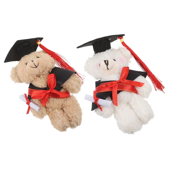 Masteelf 2 Pcs Graduation Present Dr. Bear Doll Child Baby 14.00X10.00X7.50CM