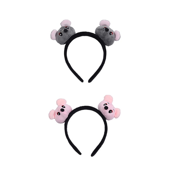 Masteelf 2 Pcs Hair Hoop Women Accessories Girl Headbands Mouse Miss Child
