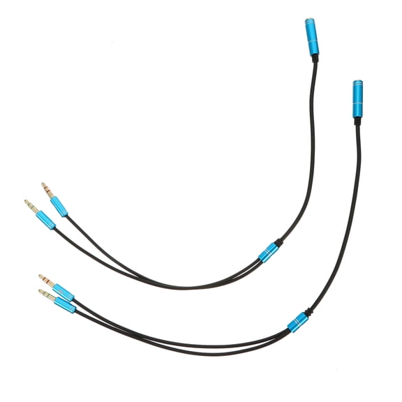 Masteelf  2 Pcs Headphone Splitter Cable Audio Line Adapter