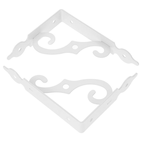 Masteelf 2 Pcs Heavy Shelf Bracket 13.70X10.50X2.50CM White