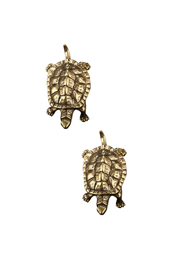 2 Pcs Home Decor Cute Keychain Ornaments Indoor Decor Office 5.5X2.8CM Golden