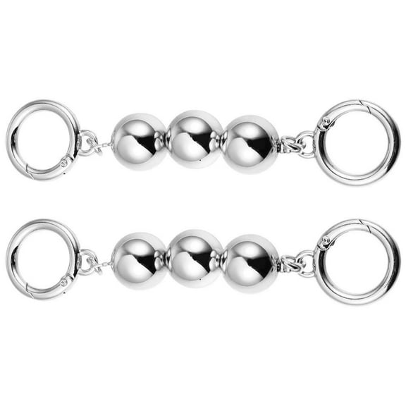 Masteelf 2 Pcs Jewelry Wallet Chain Bead Extender Pearl Strap Crossbody Bag Accessories