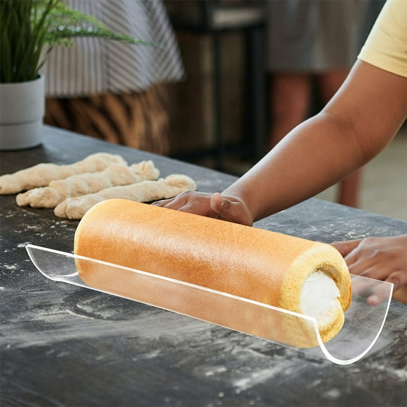 Masteelf 2 Pcs Kitchen Baking Mold Rectangle Cake Puck Shape Shaped Transparent