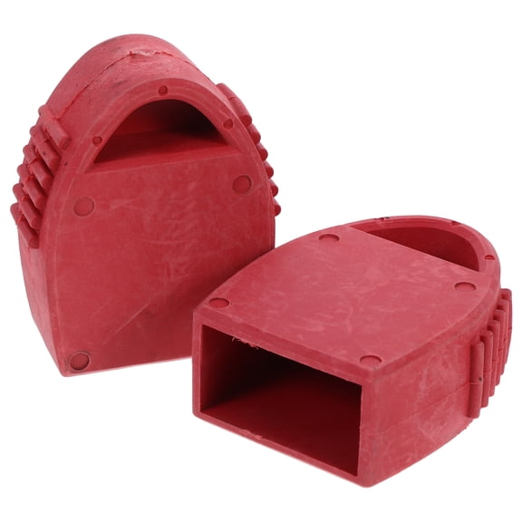 Masteelf 2 Pcs Anti-Slip Ladder Protective Covers Rubber Telescoping Ladders Feet Caps For Safety Folding Ladder Top Caps Ladder Parts
