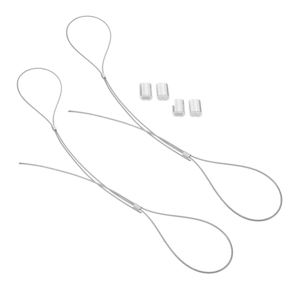 Masteelf 2 Pcs Loops Basketball Net Replacement Netball Rebound Child Silver