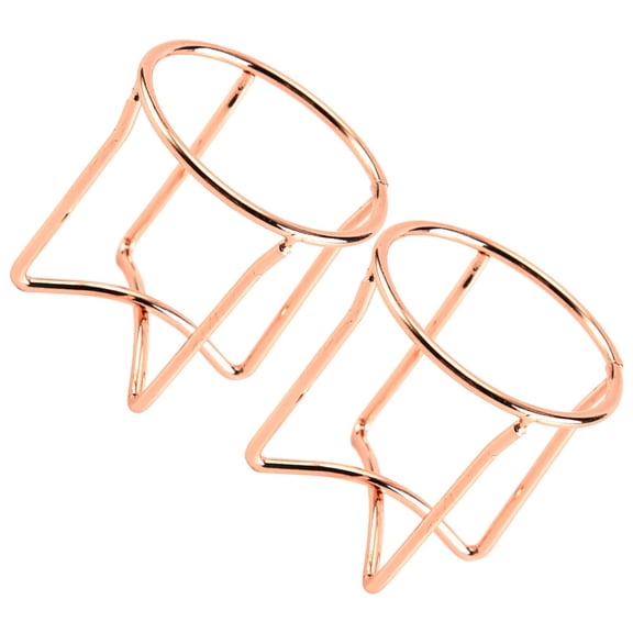Masteelf 2pcs Rose Gold Cross Shape Makeup Sponge Storage Shelf Display Stand for Cosmetic Egg Drying Holder Beauty Rack