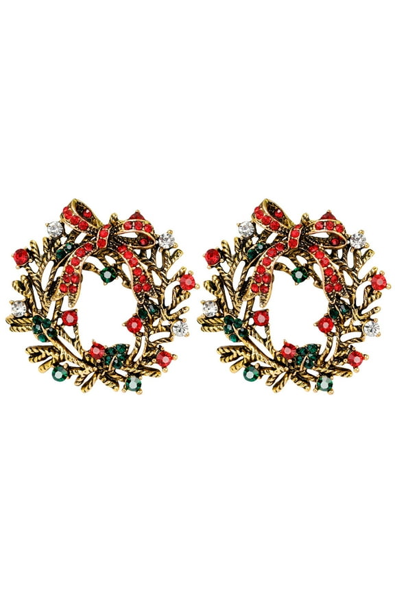 Multi Alloy Wreath Brooch for Decoration Elegant Jewelry Lapel Pins Perfect for Events Size 2Pcs