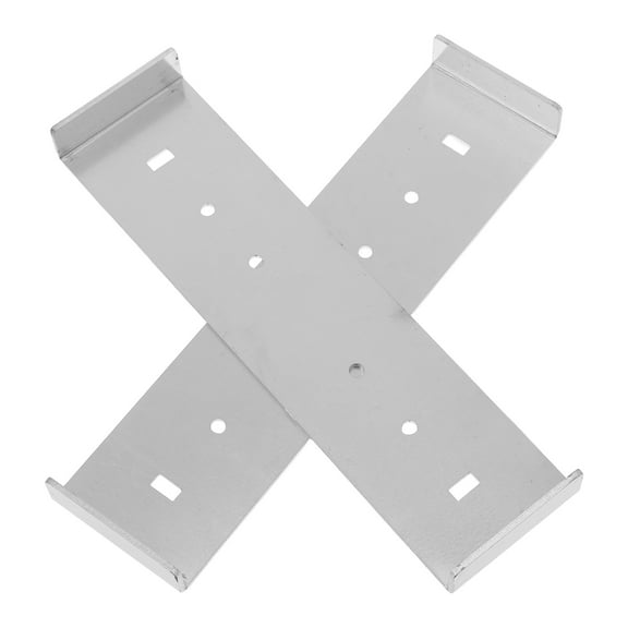 Masteelf 2 Pcs Durable Metal Mailbox Mounting Bracket Sturdy Base Plate for Mailbox Installation