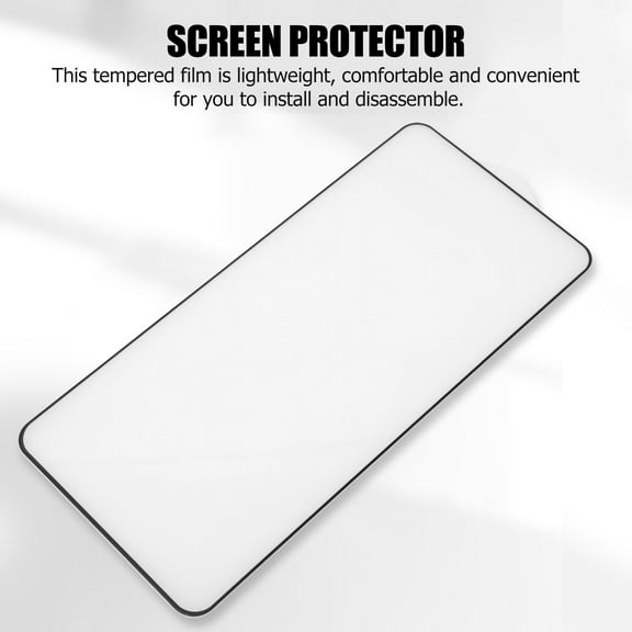 Masteelf  2 Pcs Mobile Phone Screen Protectors Protective Universal Black