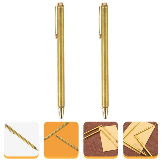Masteelf 2 Pcs Paranormal Retractable Dowsing Rods Water Divining Golden