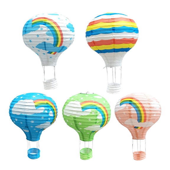 Masteelf 2 Pcs Colorful Pendant Bells Hanging Basket Paper Decorations