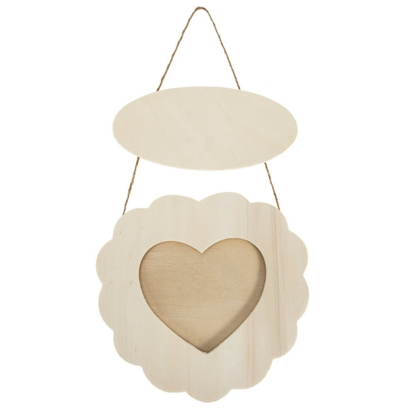 IDEANATEGRATE Kids Hanging Picture Frame Wood Specimen Frame Children Study Room 2Pcs