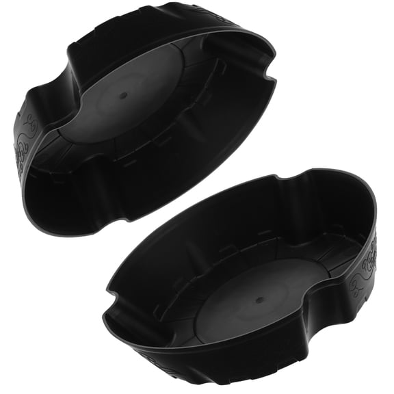 Masteelf 2 Pcs Planters Opening Flower Basket 25.80X25.80X6.00CM Black