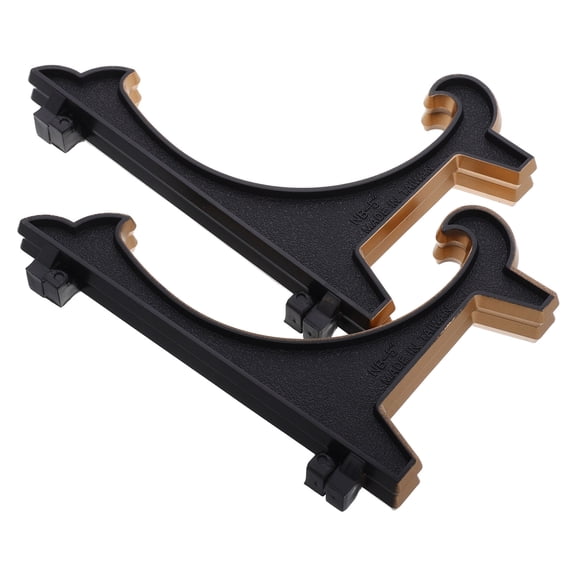 Masteelf 2 Pcs Plate Holders Easel Display Stand 12.50X12.00X9.50CM Black