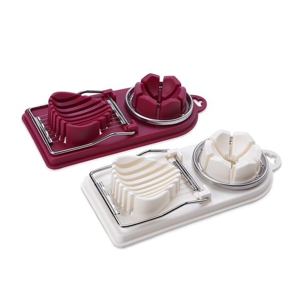 LOLIPPYY Kitchen Eggs Slicers Egg Splitters Red Slicing Kiwi Every Home Holidays 2pcs