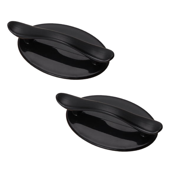Masteelf 2 Pcs Pull Handle Hole-free Handle Easy to Install Handle 9.5x4.8cm Black