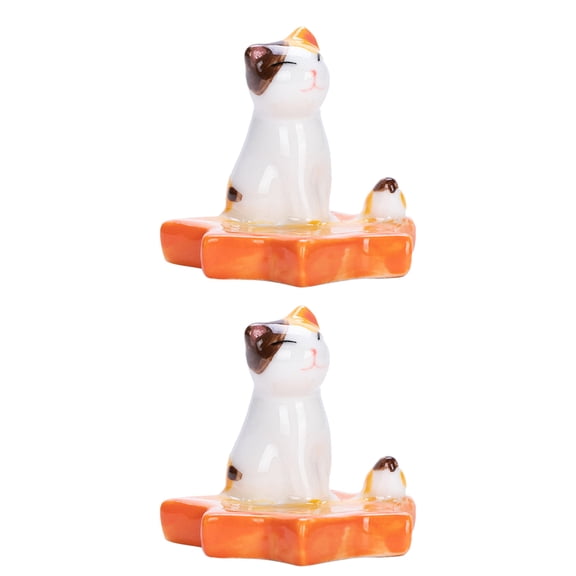 Masteelf  2 Pcs Random Color Chopstick Holder High-grade Material Stand