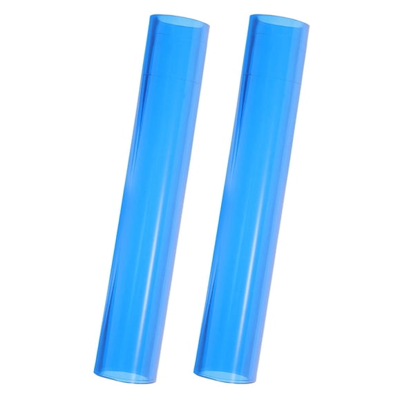 Masteelf  2 Pcs Roller Press Stick Tennis Racket Handle Head Grip Connector Logo Blue