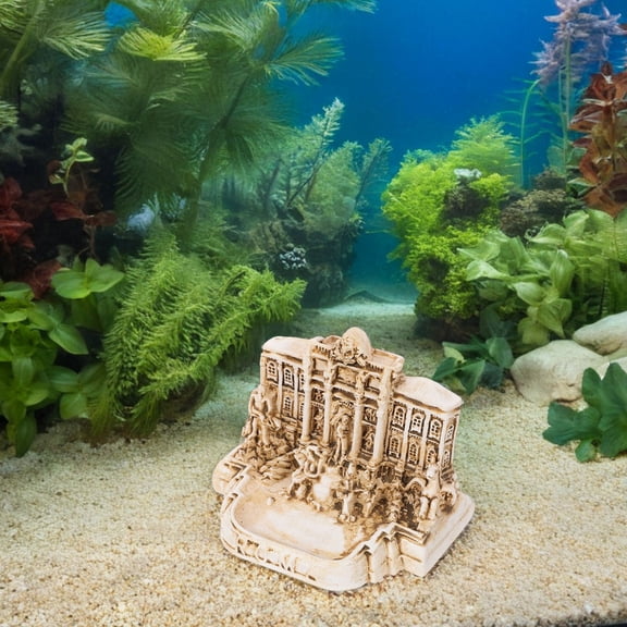 Masteelf 2 Pcs Roman Wishing Pool Model .20X5.70X5.00CM Beige