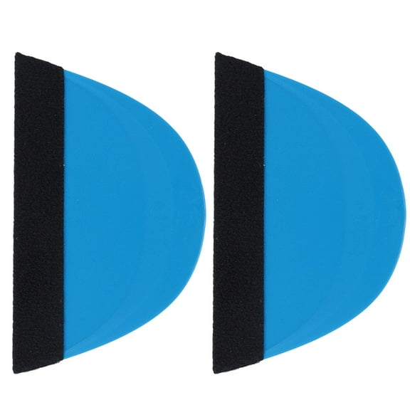 Masteelf Sky-blue Felt Edge Car Scraper for Safe Use High-quality Plastic 2 Pcs 5.9 Inches