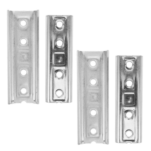 Masteelf WORGEOUS 2pcs Hidden Wall Mount Brackets for Headboard Furniture Connectors Detachable Parts and Fasteners for Sofa Armrest