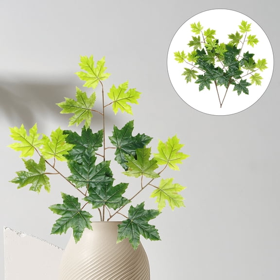 Masteelf 2 Pcs Simulated Poplar Leaves 70.00X65.00X0.80CM Green