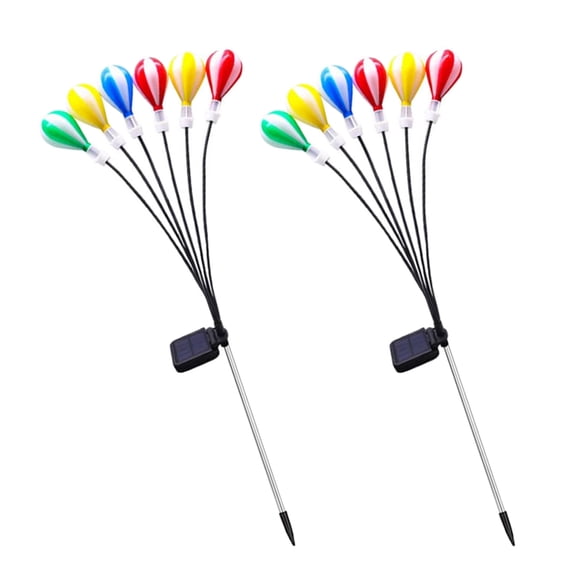 HEATSHAKING Outdoor Garden Solar Lights Abs Metal With Ip65 Waterproof 2Pcs 27X8X6In