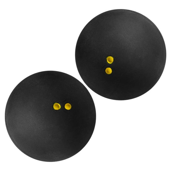Masteelf  2 Pcs Squash Ball Moss Fitness Sports Training Pumpkin Egg Black